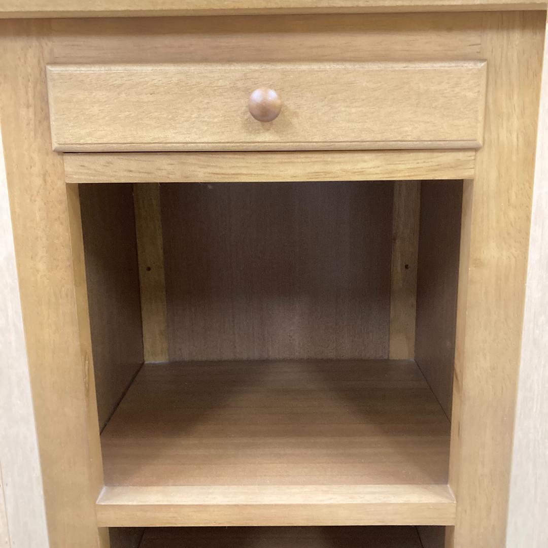 【カリモク】電話台　ラック　棚　花台　サイドチェスト　スリッパラック