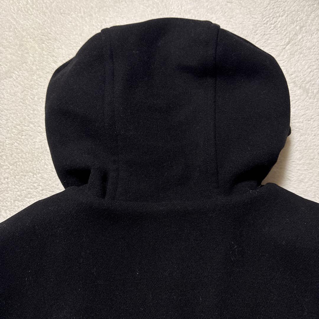 極美品 ユニクロ +j ウールオーバーサイズダッフルコート M ブラック 秋冬