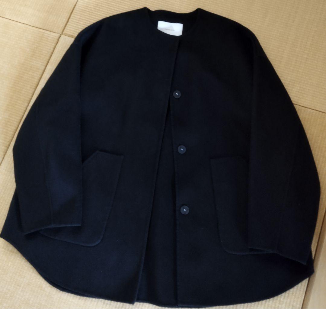 ハミルトンリバークルーネックコート　フレームワーク　ブラック　サイズ36