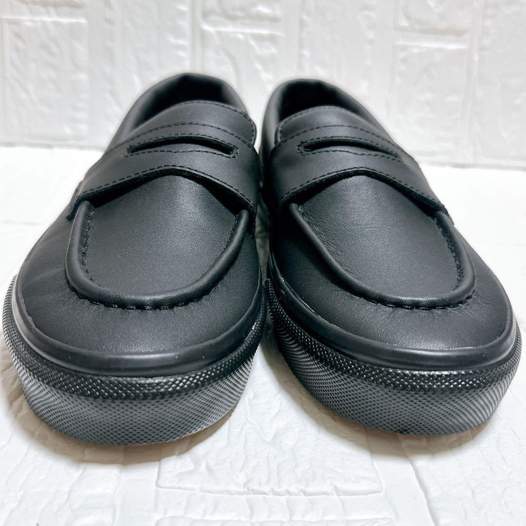【美品】VANS V196CF CN LOAFER 本革 24㌢ 黒 2WAY