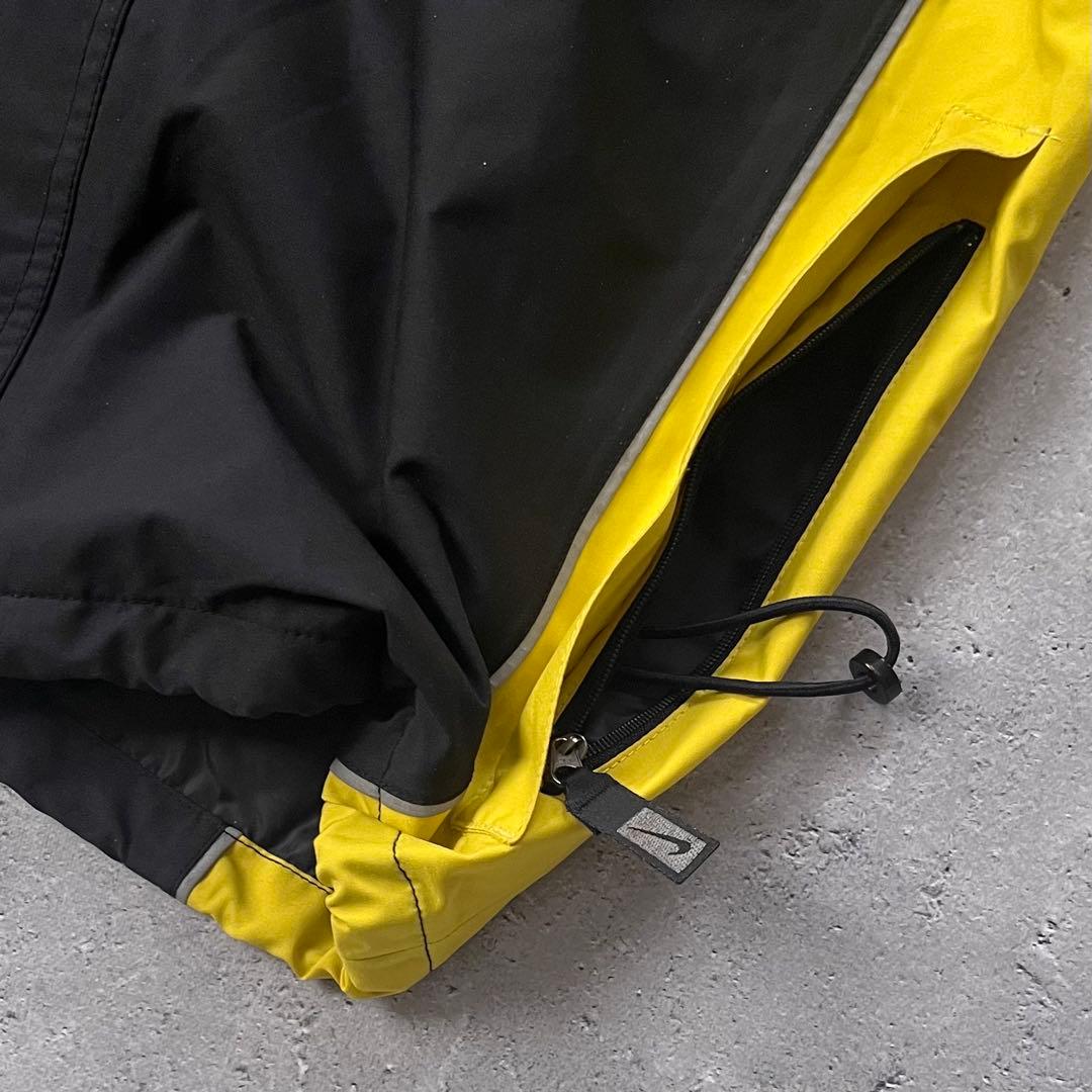 90s NIKE ナイロンジャケット 刺繍 ドローコード マルチカラー テック