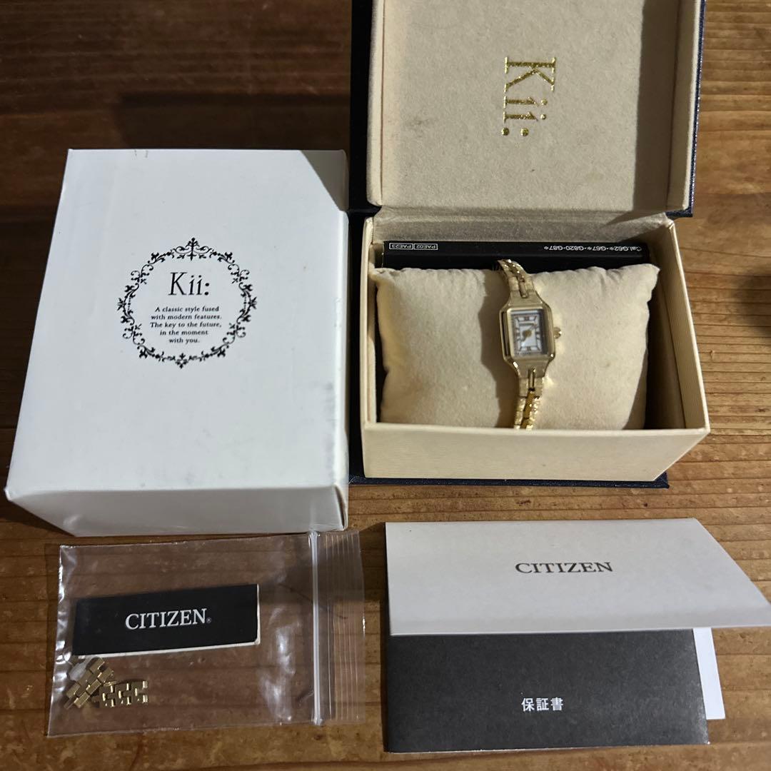 CITIZEN Kii / シチズン キー EG2042-50B ゴールド腕時計