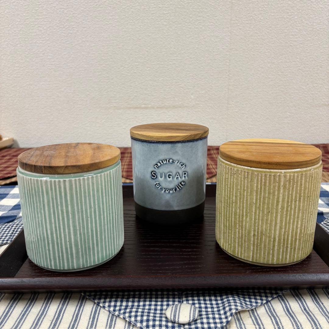 LOLO 陶製キャニスター　３個セット❣️バラ売りできます‼️