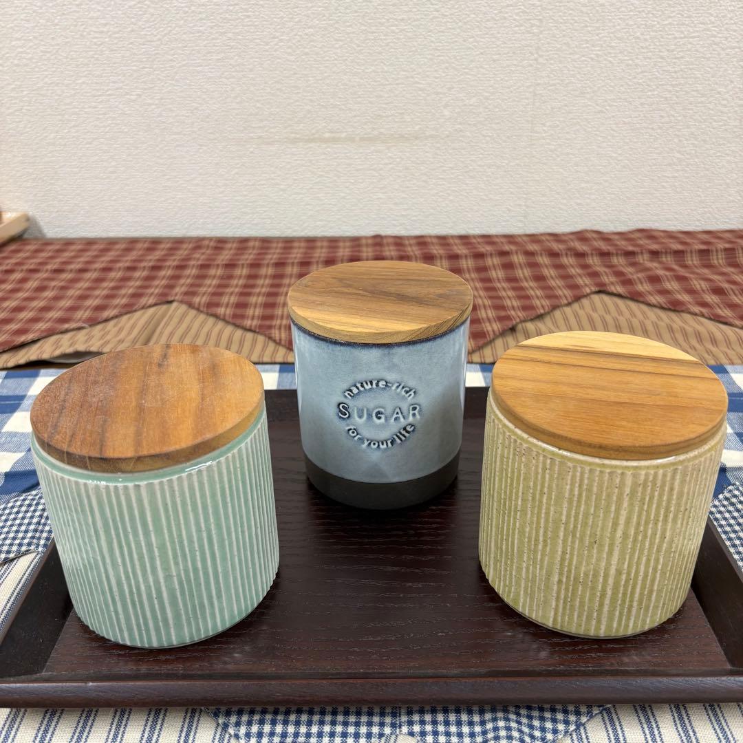 LOLO 陶製キャニスター　３個セット❣️バラ売りできます‼️