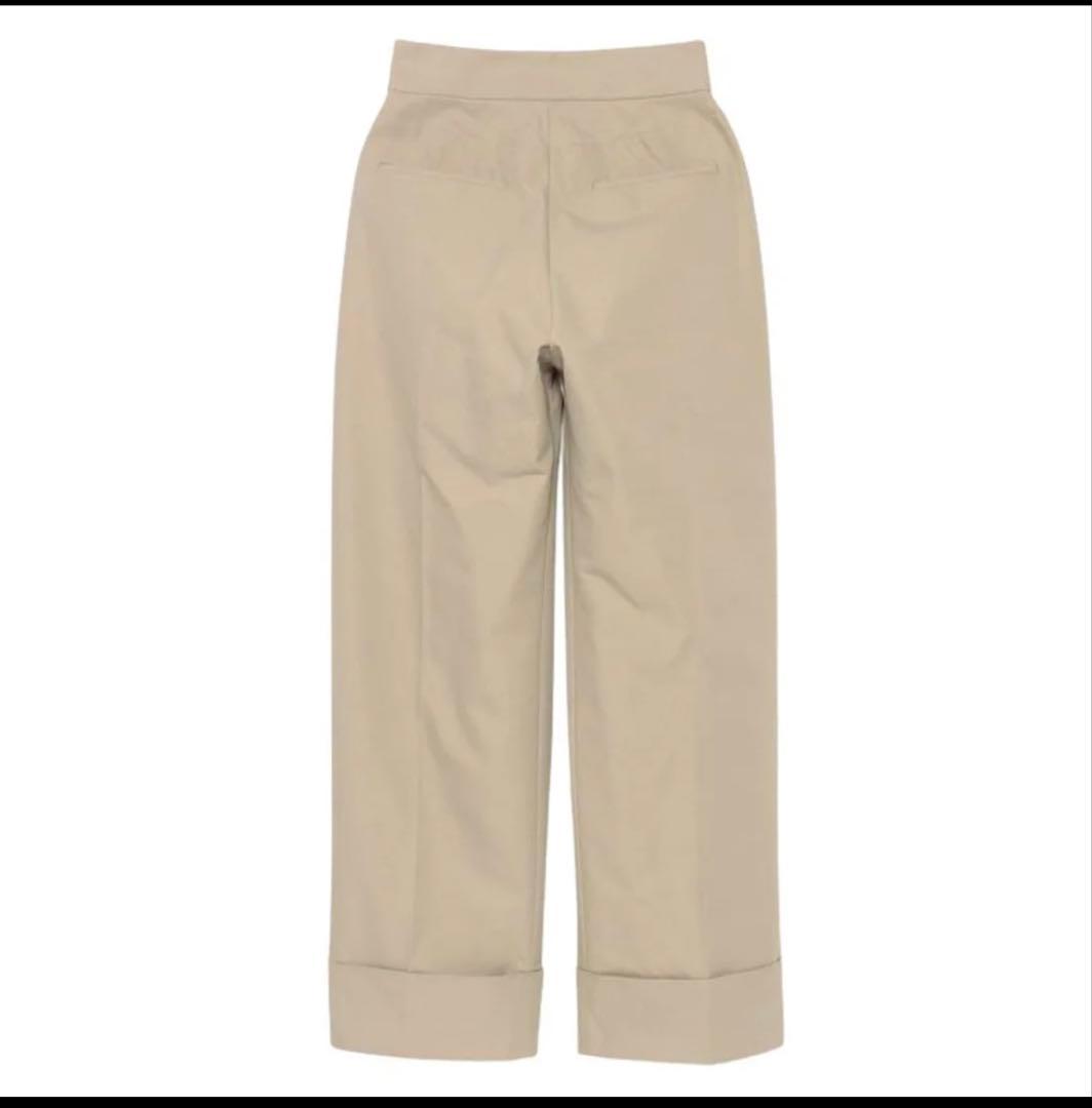 【タグ付き新品】anuans / ベルトデザインチノパンツ / BEIGE