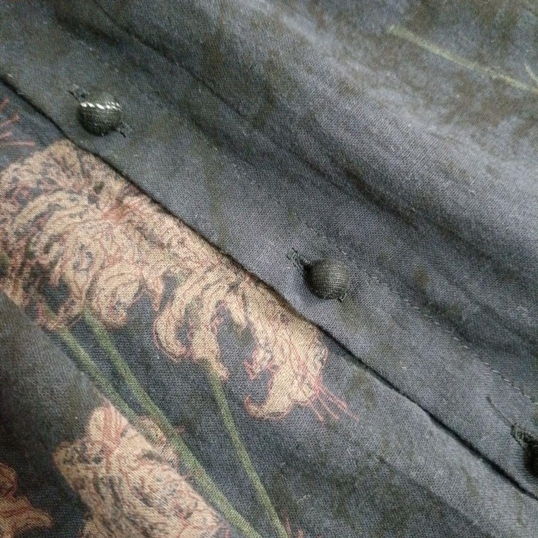 【美品】pas de calais 　Higanbana 　彼岸花　ブラウス　黒