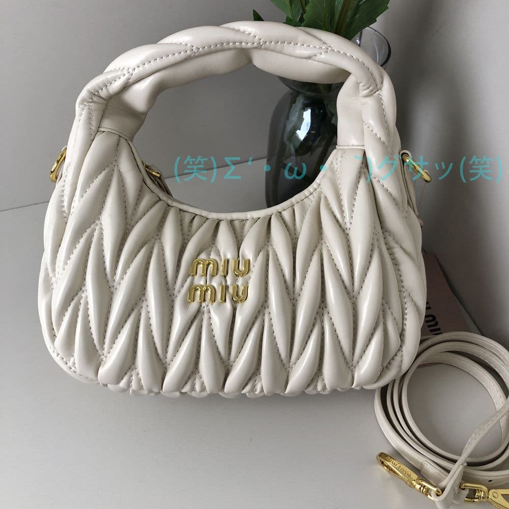 ミュウミュウ ワンダーマテラッセ ハンドバッグ ショルダーバッグ