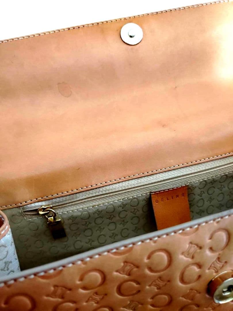 【バラクサ】CELINE セリーヌ ハンドバッグ Cマカダム オールド