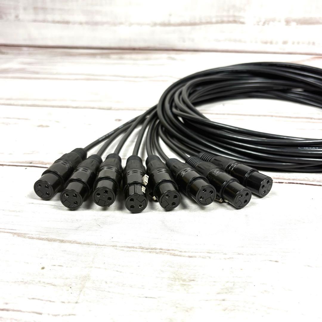 CANARE L-4E5AT XLRケーブル 2m 8本セット