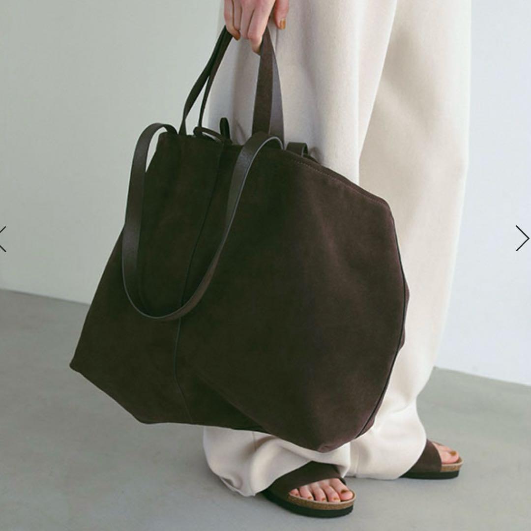 【美品】ETRETOKYOスウェードビッグトートバッグ