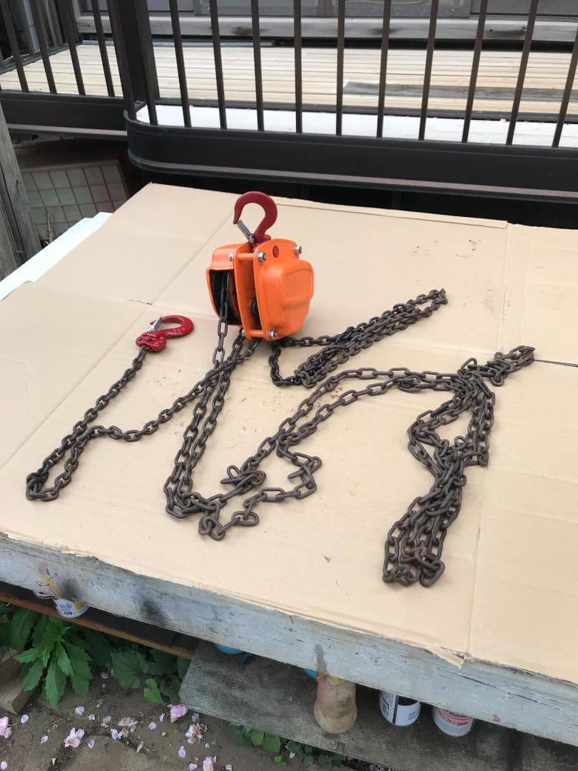 ♪おすすめ品　キトーチェーンブロック手動式　吊り上げ能力500kg