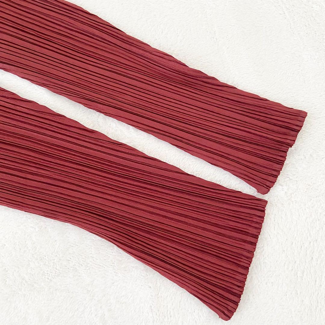 美品　プリーツプリーズ　羽織り　1ボタン　トップス　カーディガン　ブラウス　4