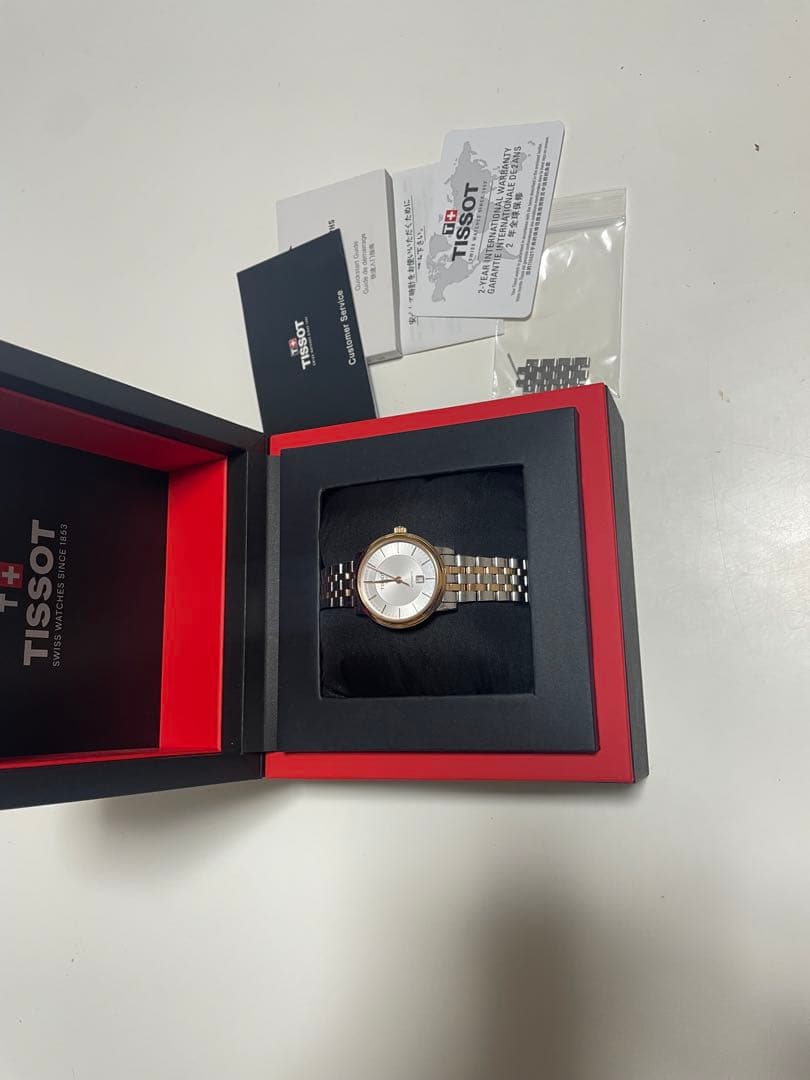 TISSOT クォーツ時計 シルバー/ゴールド