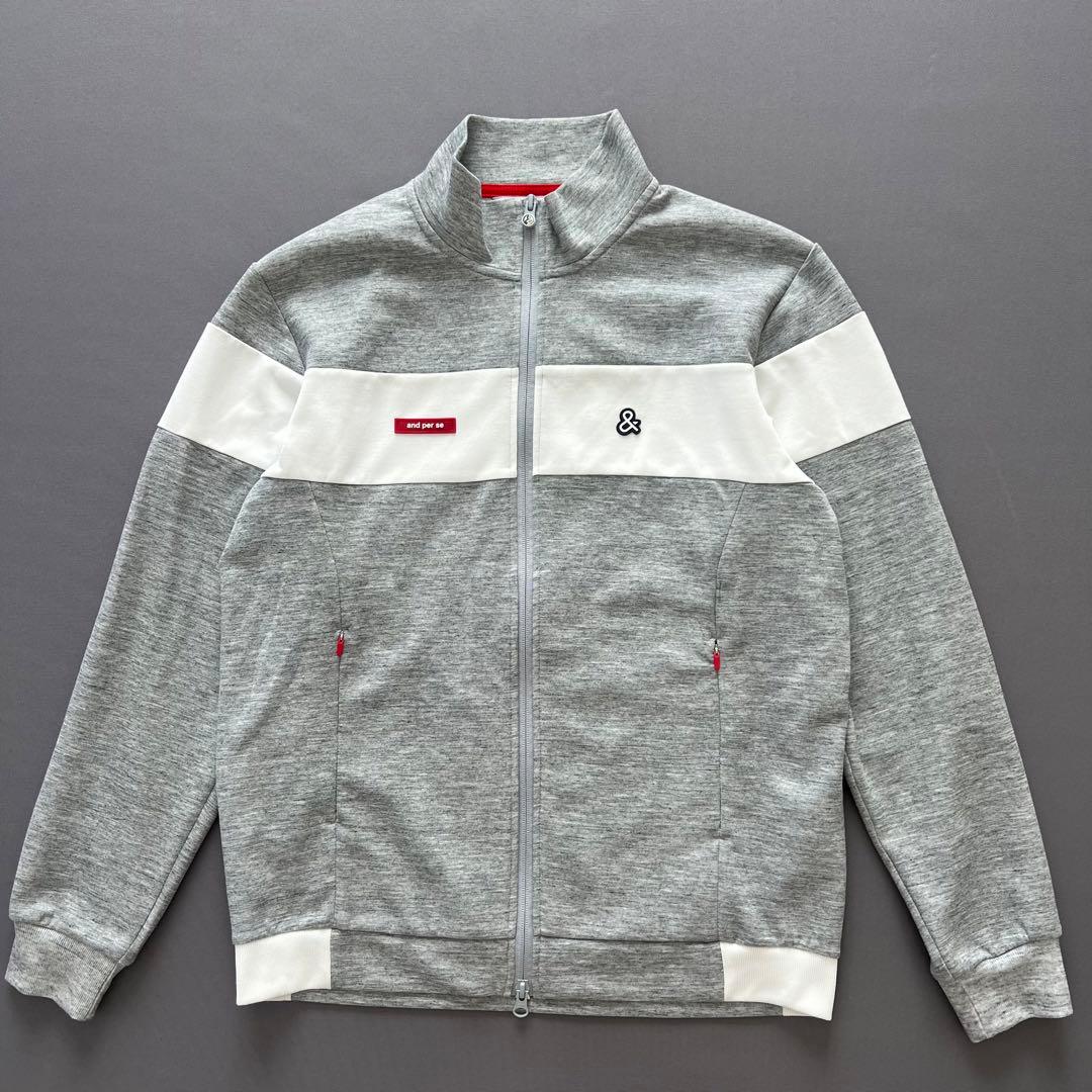 and per se アンパスィ　メンズ　ジャケット　ダンボールニット　ゴルフ