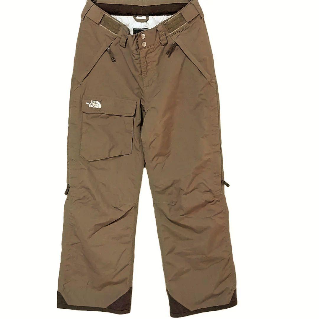 【美品 高機能】US ノースフェイス HYVENT スノーボード モカ パンツ