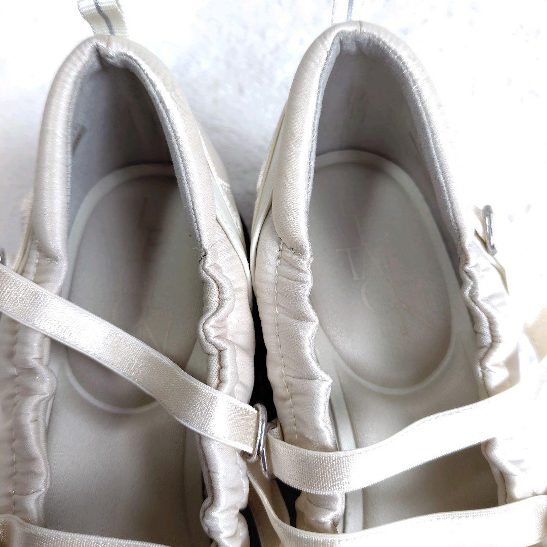 2025 ルタロン　L エラスティックスニーカー　25㎝　ホワイト