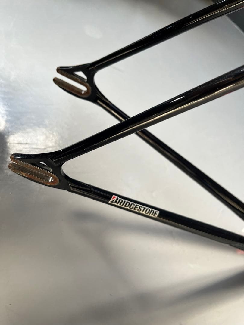 BRIDGESTONE ブリヂストン ピスト フレーム 競輪 njsブラック