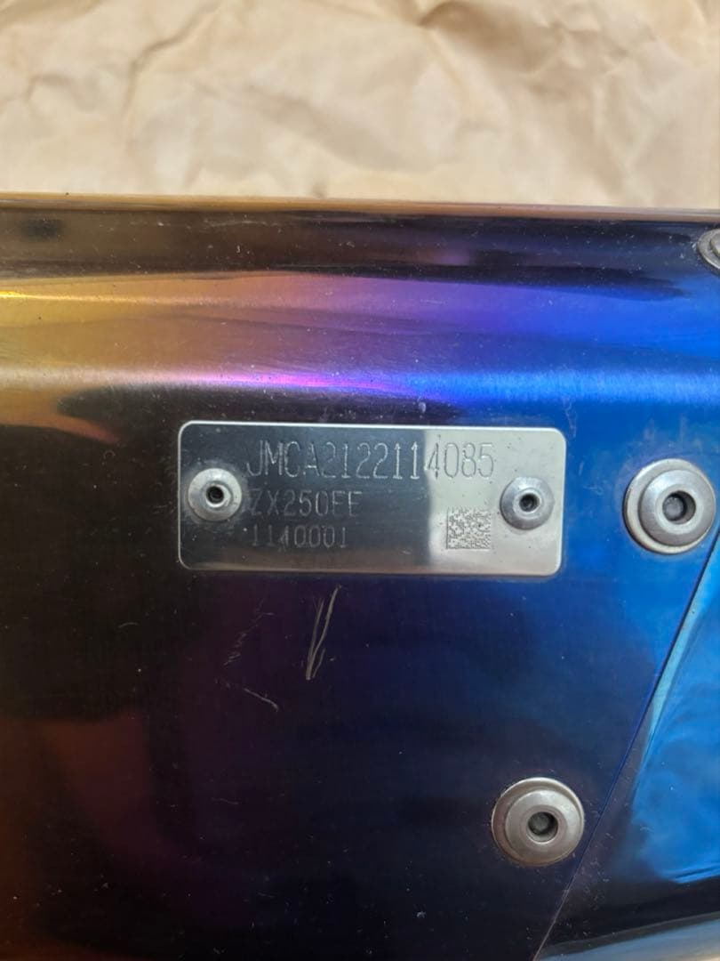 ZX-25R トリックスター　フルエキゾースト　ダウンマフラー　IKAZUCHI