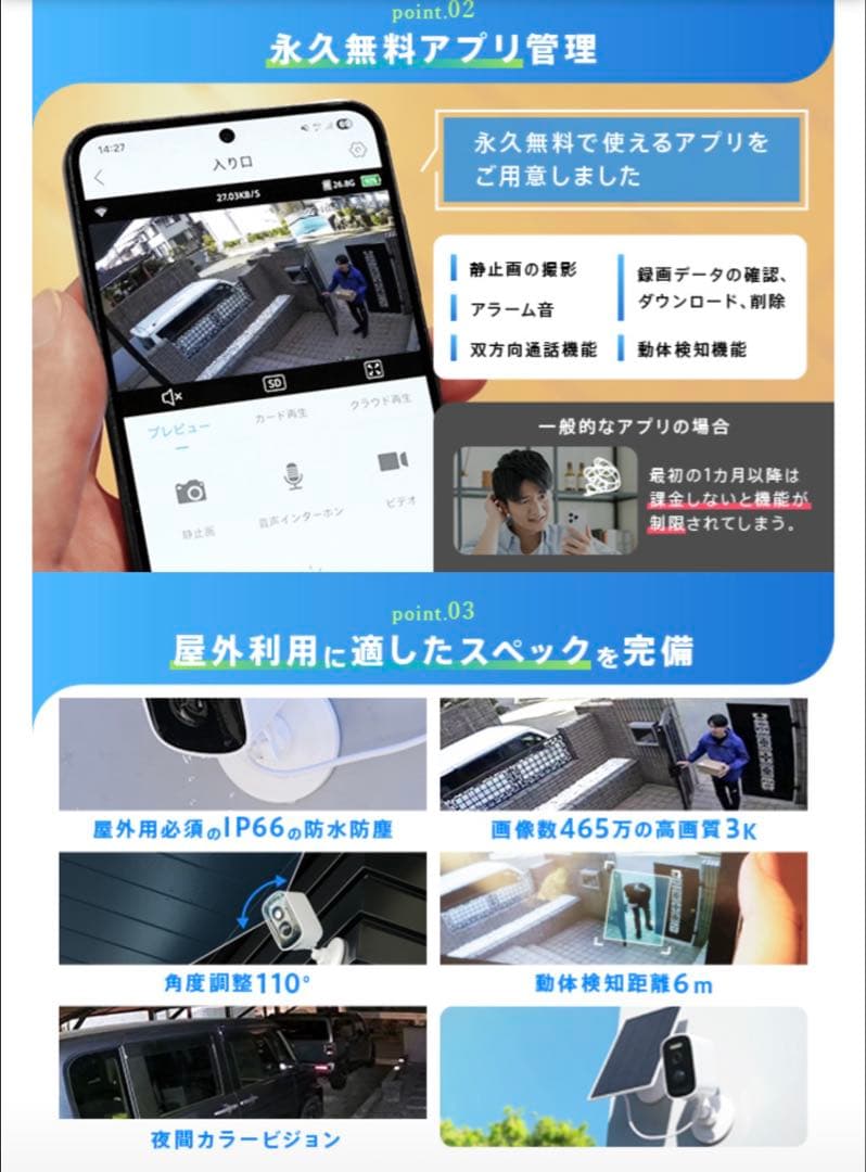 防犯カメラ 2セット