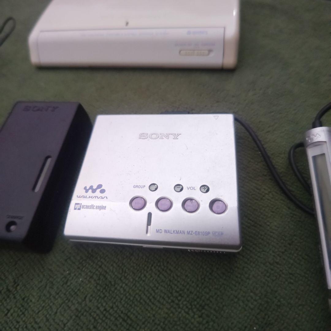 MDプレイヤー　SONY　MZ-E810SP　スピーカー等セット