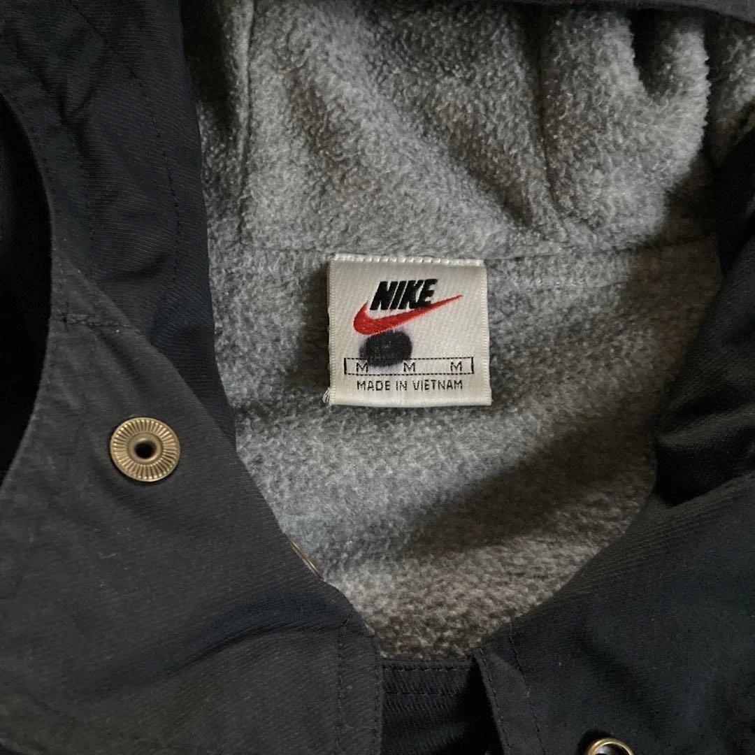90s Nike 中綿ナイキ ジャケット 裏フリース ボア　ブラック
