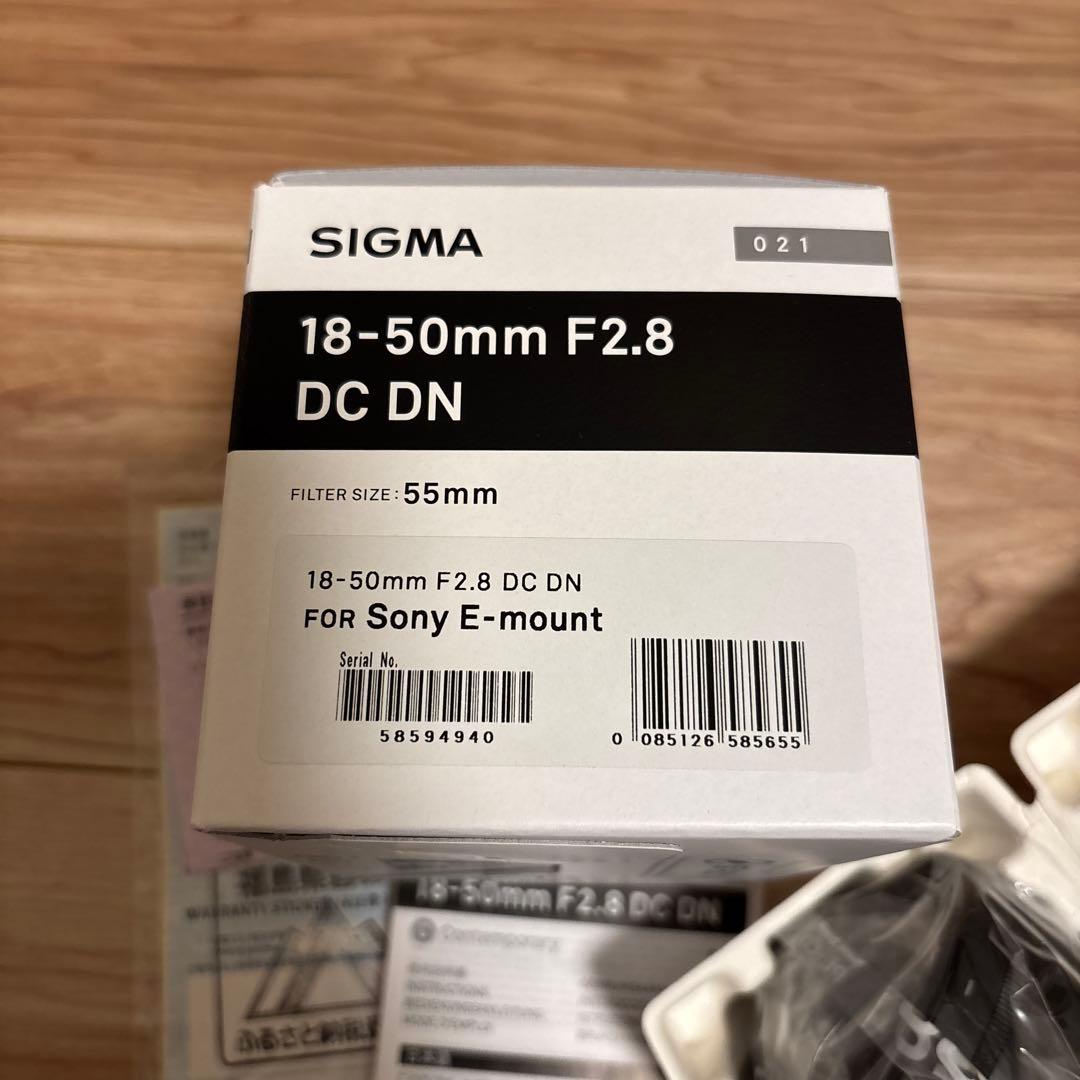 【新品】シグマレンズ 18-50mm F2.8 DCDN ソニー Eマウント