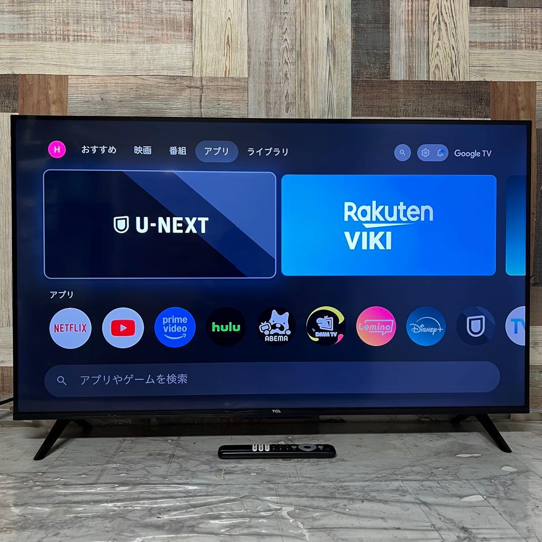 全国送料込❣️昨年購入TCL 43V型 4K Google TV チューナーレス