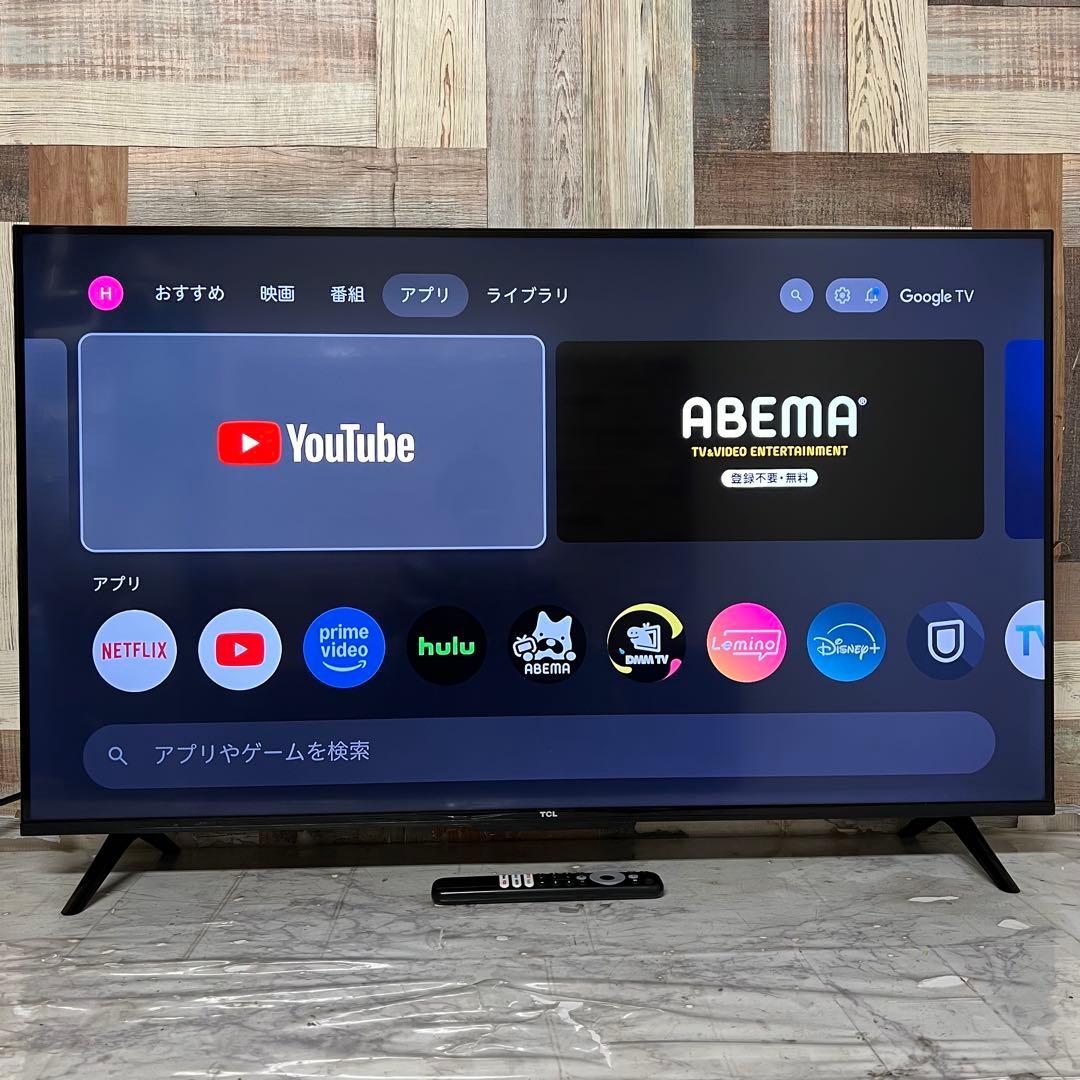全国送料込❣️昨年購入TCL 43V型 4K Google TV チューナーレス