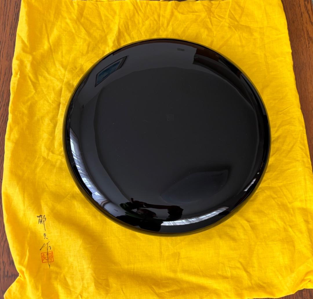 ＜値下げ＞輪島塗 沈金作家 前郁男 茶盆
