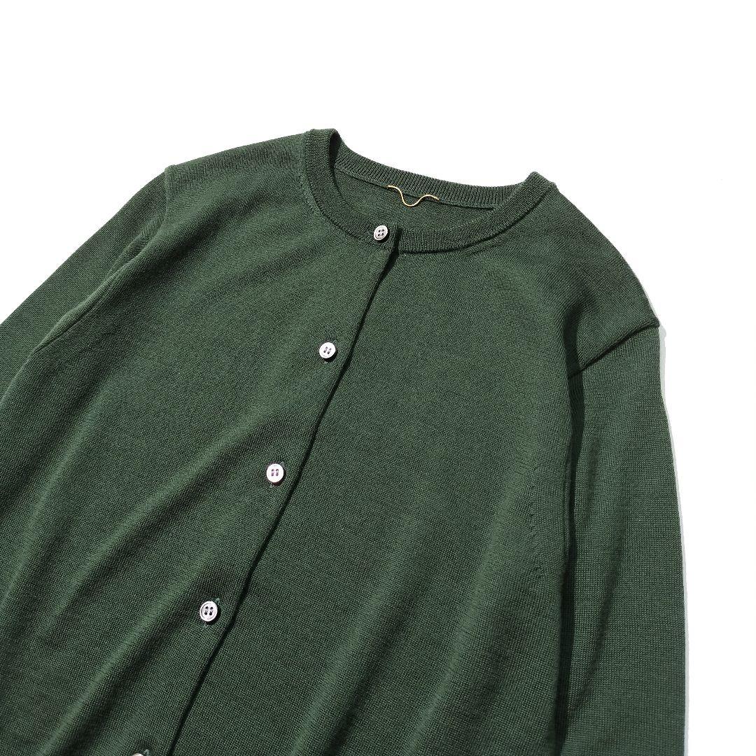 美品 2024 アパルトモン ドゥーズィエムクラス ファインウール カーディガン