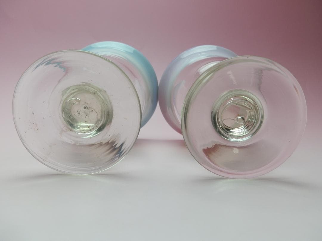 アンティーク 大正期頃 アイスクリームコップ 氷コップ 乳白ガラス 71229