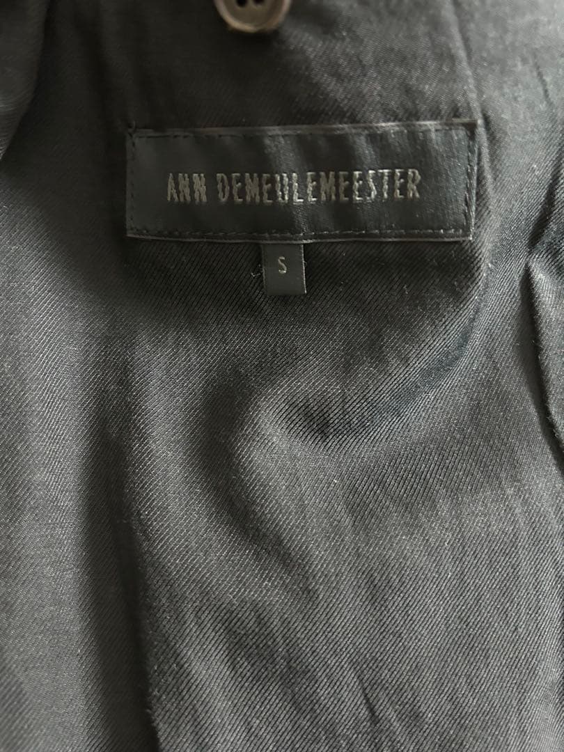 ANN DEMEULEMEESTER ブラック ノースリーブジャケット S