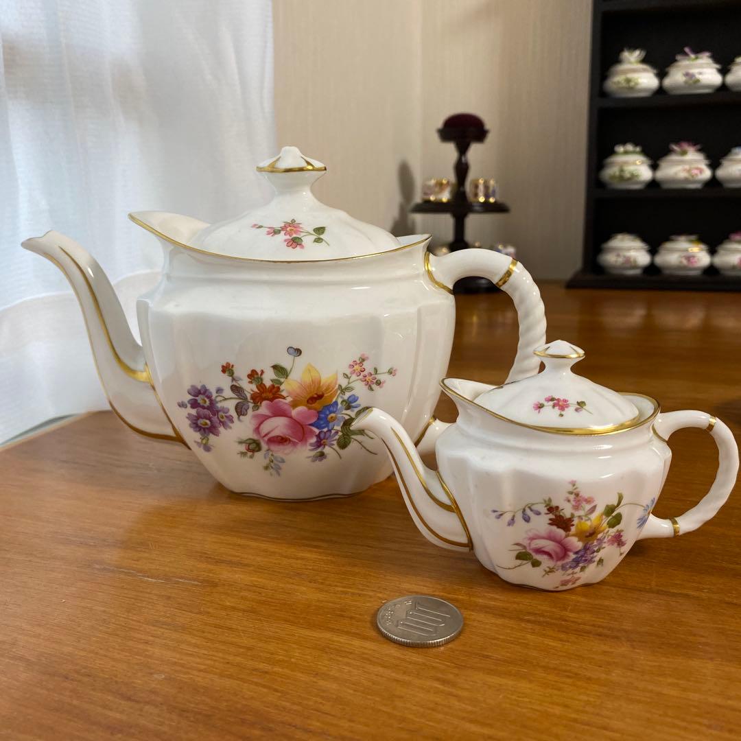 ロイヤルクラウンダービー ダービー ポジー　ミニチュア　ティーセット