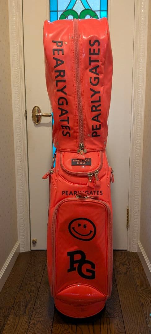 yuki PEARLY GATES キャディバッグ オレンジ 使用品