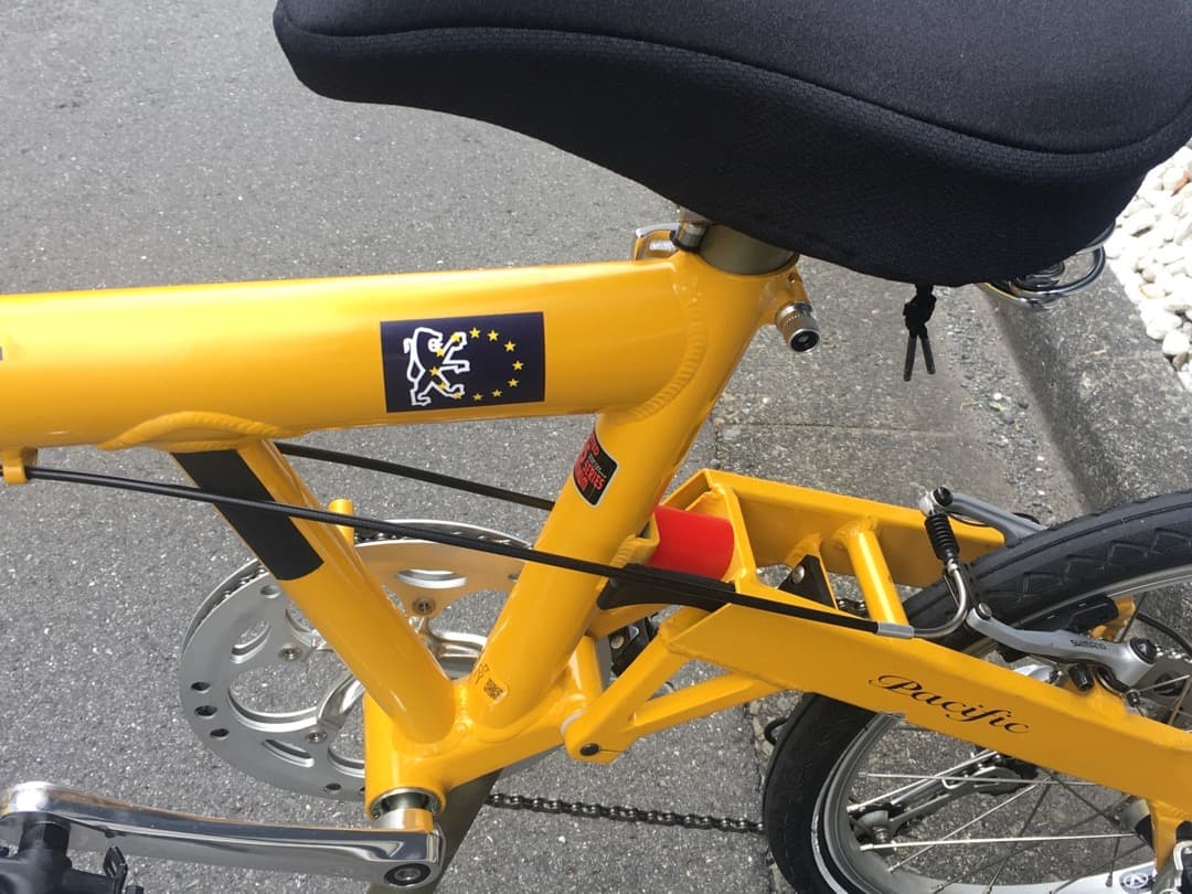 ○[ほぼ超美品] プジョ－ Pacific 18 折り畳み自転車 2002年 黄