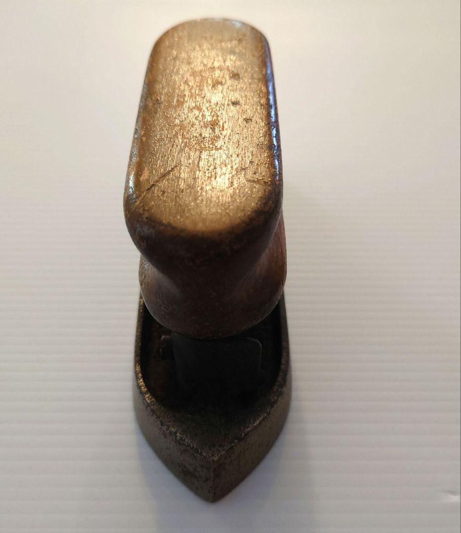 アンティーク木製 金属製 アイロン イギリス 英国