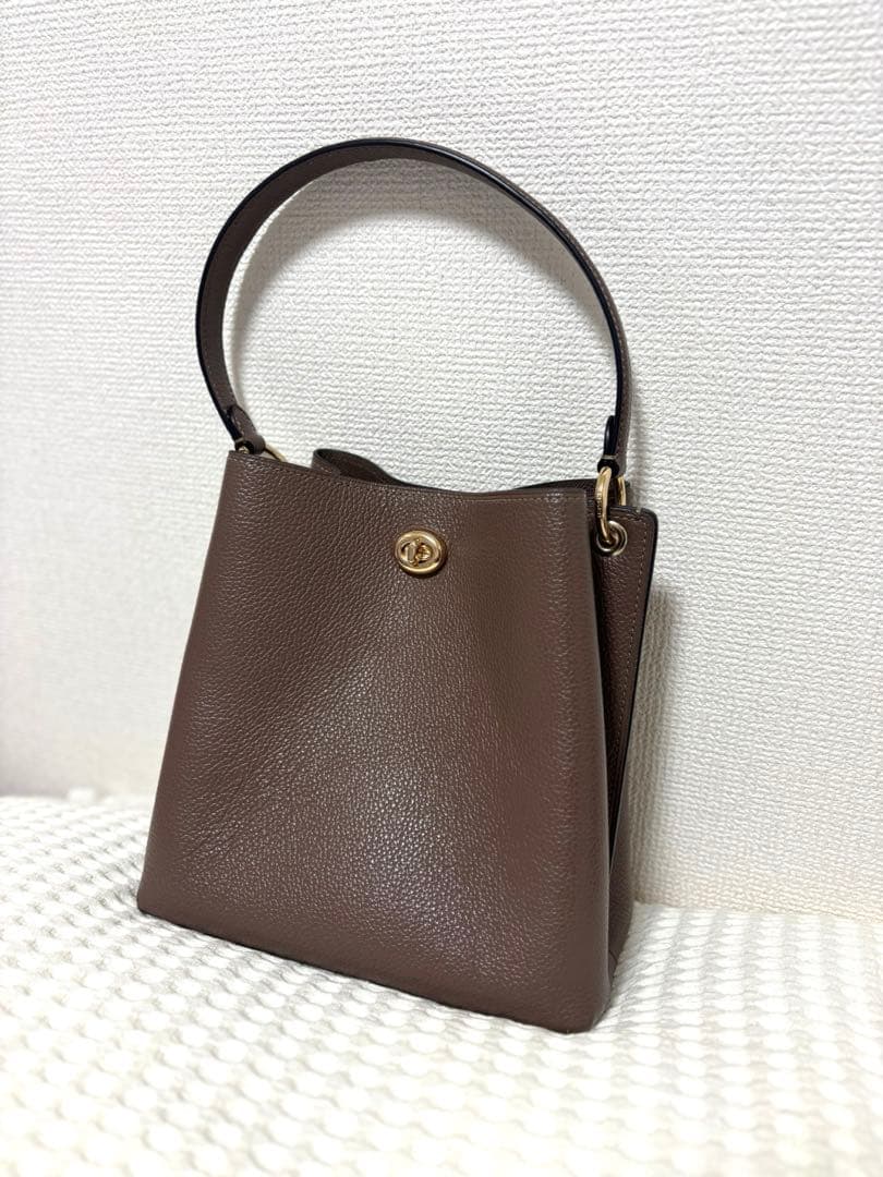 ブラウンレザー　COACHのハンドバック