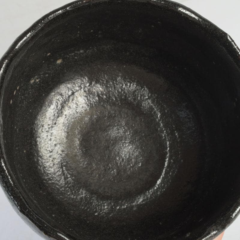 meru 楽吉左衛門五代宗入作　黒楽茶碗　十一代　慶入極め箱　M　9828