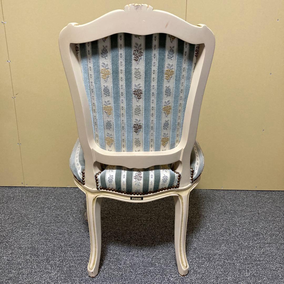 カリモク　domani ドマーニ　最高峰　猫脚　鋲打ち　ダイニングチェア