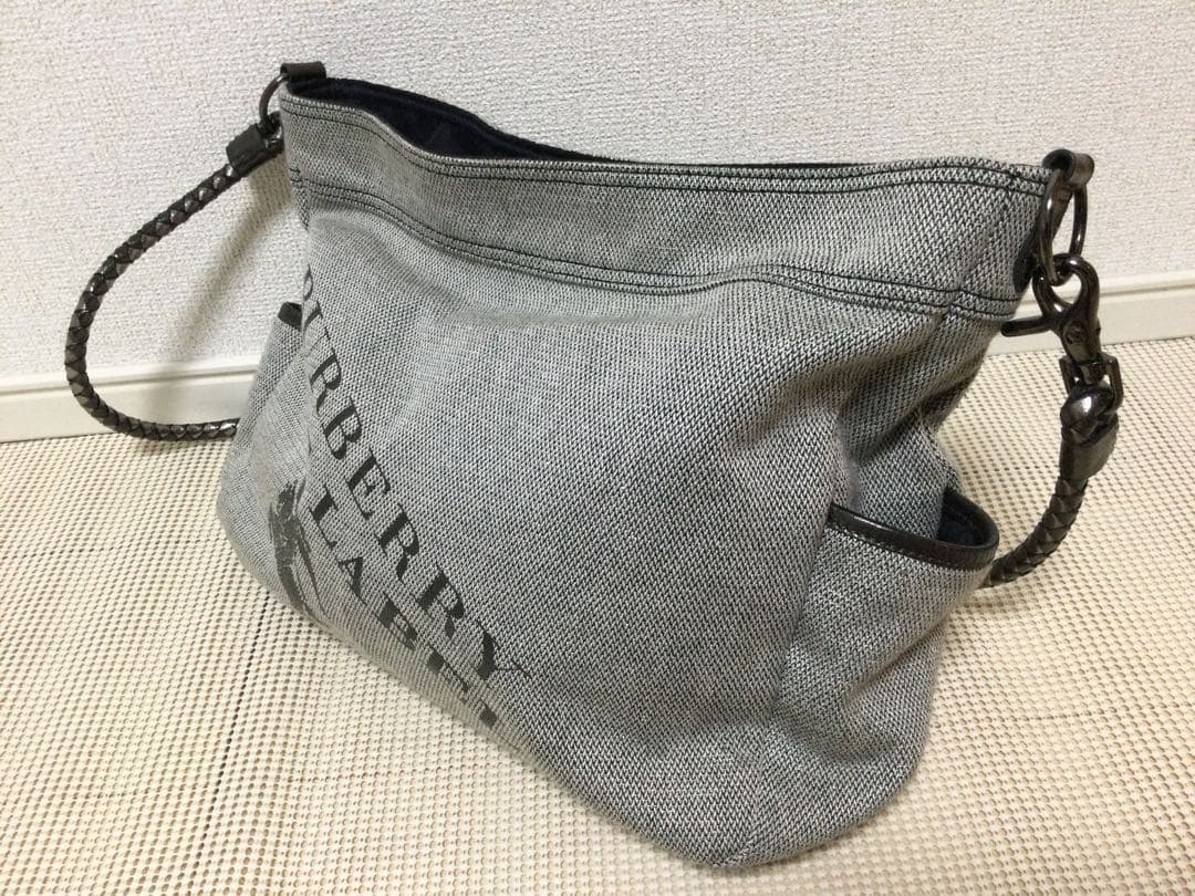 バーバリー BURBERRY BLUE LABEL 2way ロゴプリントバッグ