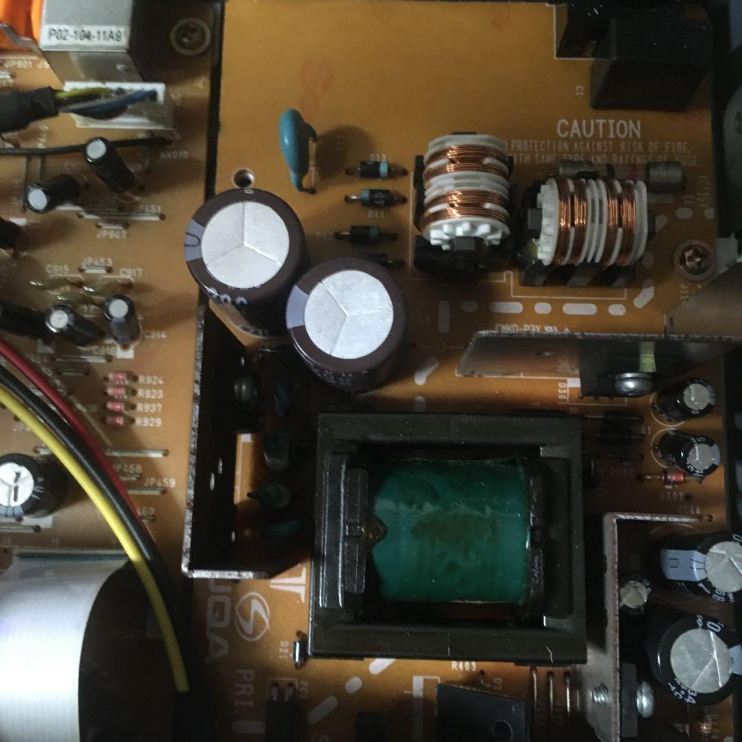 東芝DVDレコーダーRD-XS53の修理補修部品電源基板
