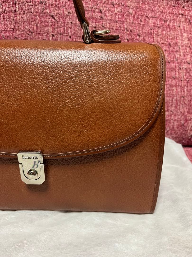 Burberry ブラウンレザー ハンドバッグ ショルダー