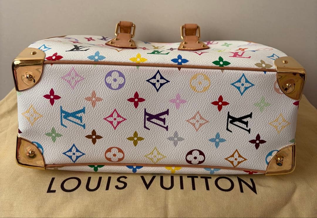 ルイ•ヴィトン　トゥルーヴィルモノグラムマルチカラーハンドバッグ