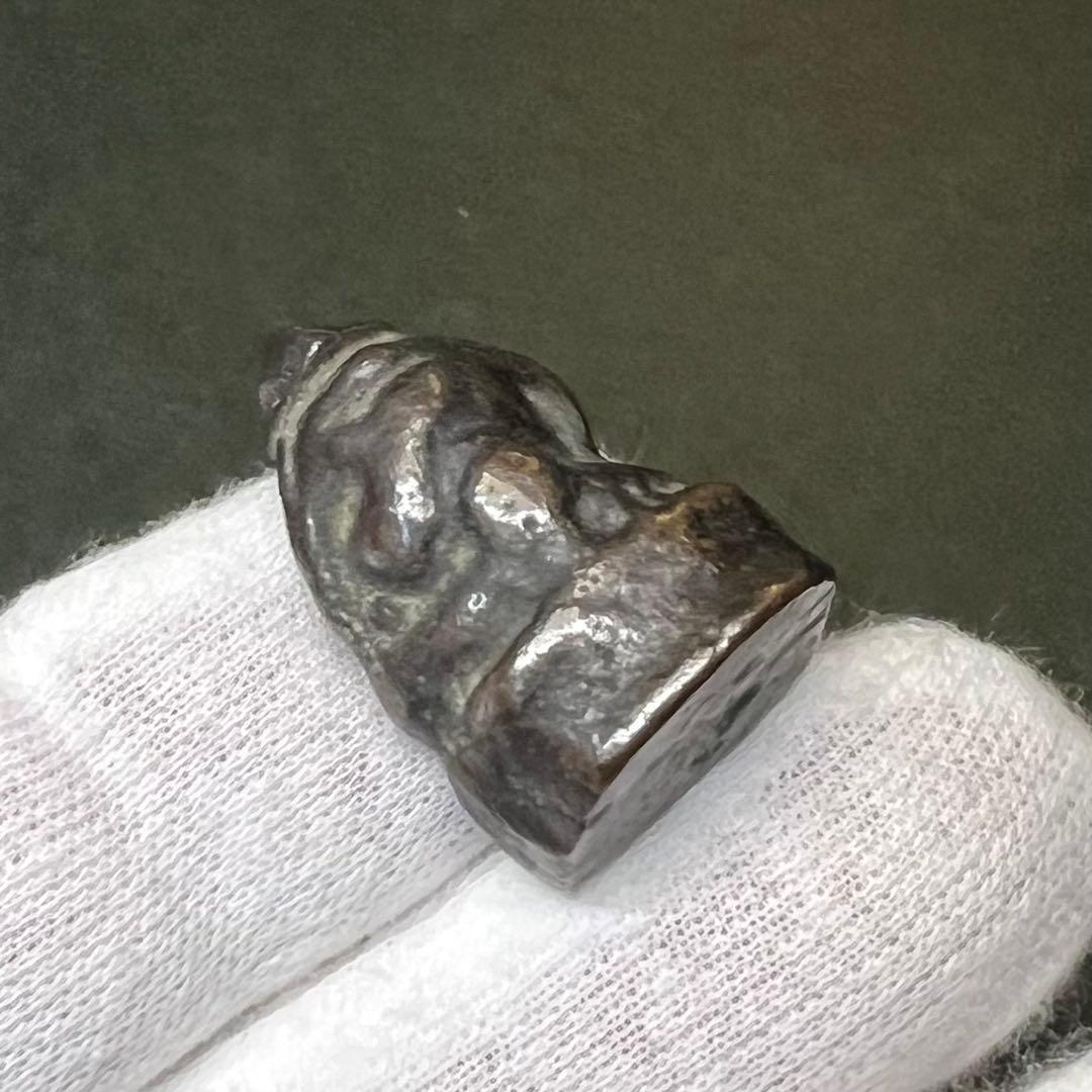 ◎古道具 庵々◎江戸時代 古銅製 恵比寿像 2.8cm 懐中仏◎豆仏 兜仏 仏像