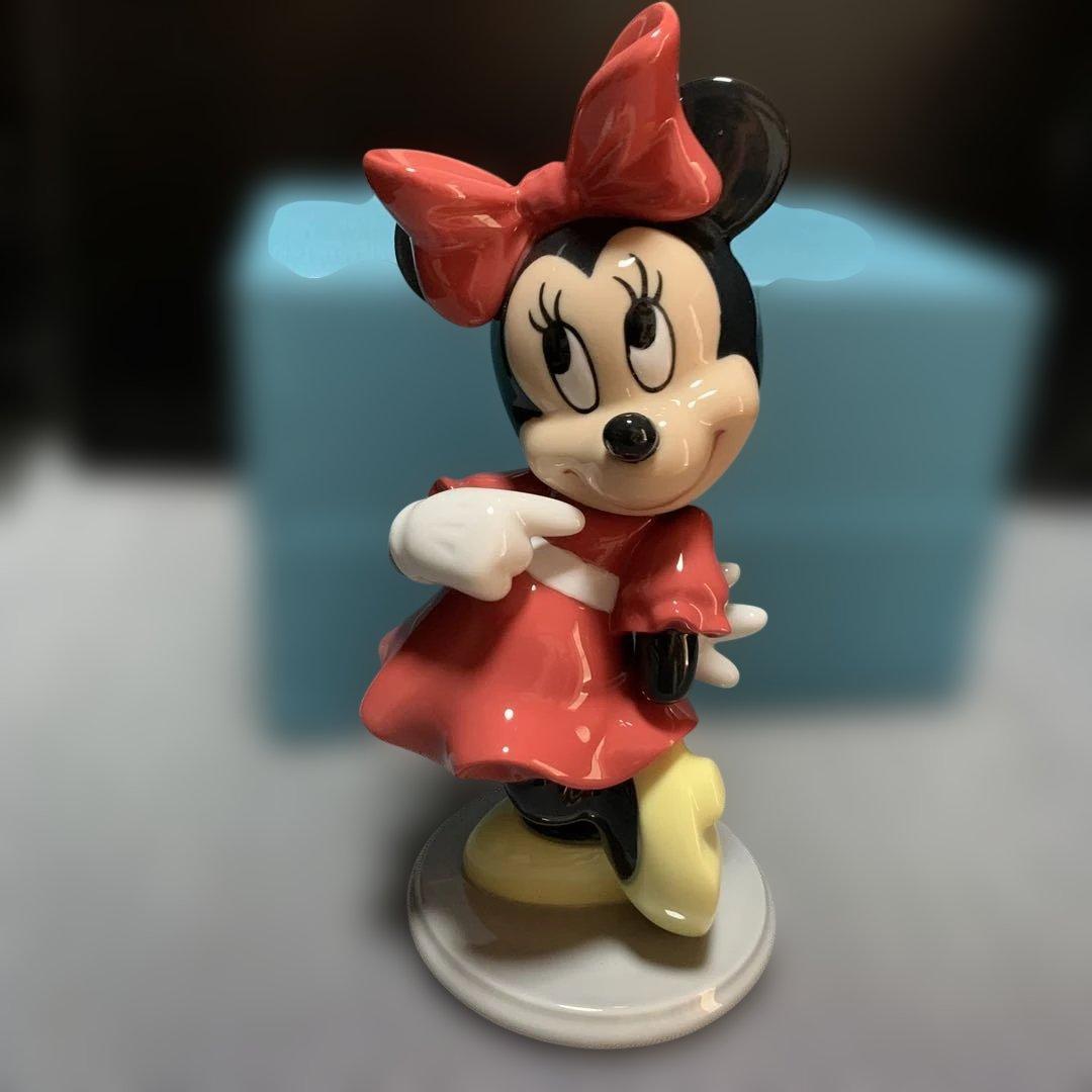 希少リヤドロ９０周年記念ディズニーミニマウスフィギュリン