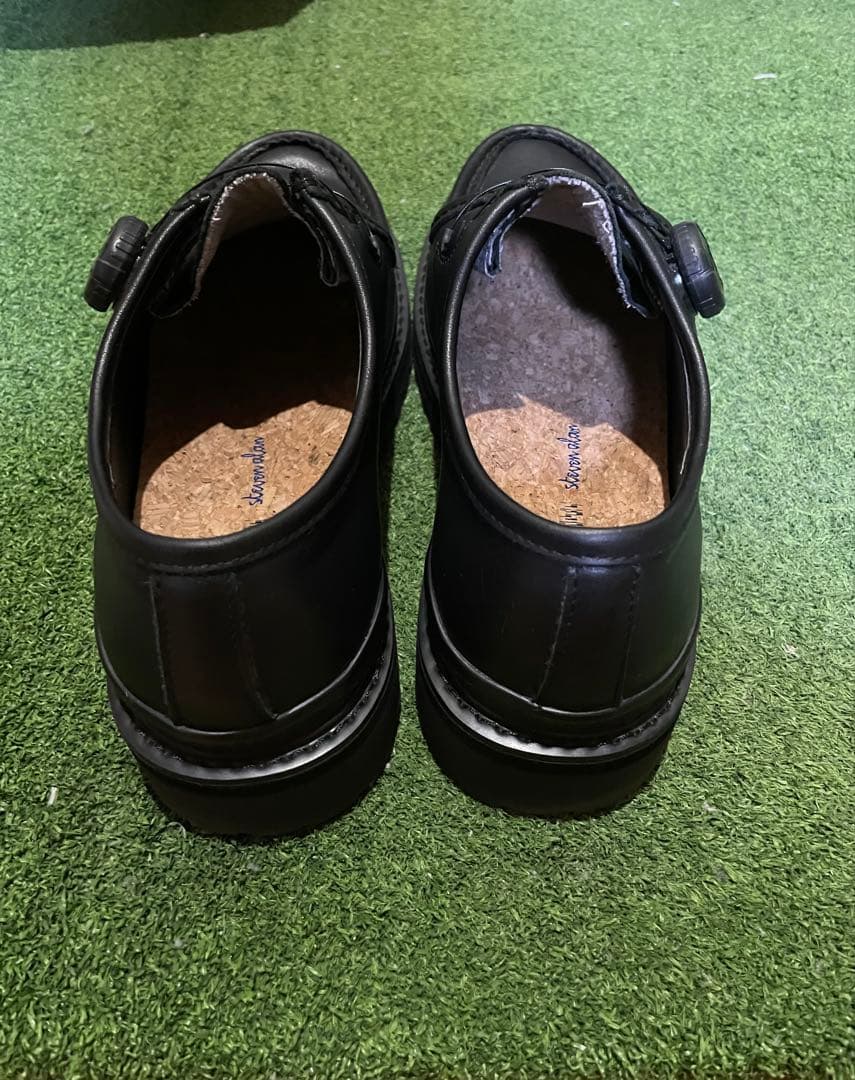 PG × Steven Alan KNOCK black leather 41