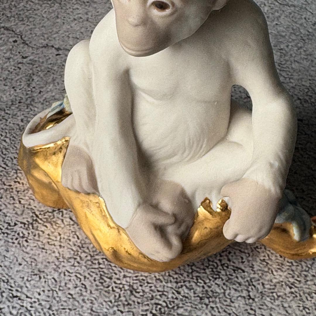 【美品レア！】Lladroリヤドロ 干支 猿 申 置物