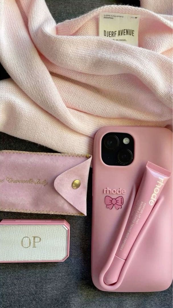 【全機種対応】 rhode ribbonケースリップ付き