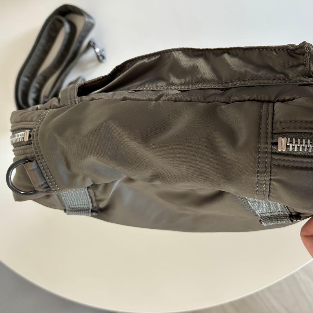 【美品】ポーター タンカー 3way ブリーフケース シルバーグレー