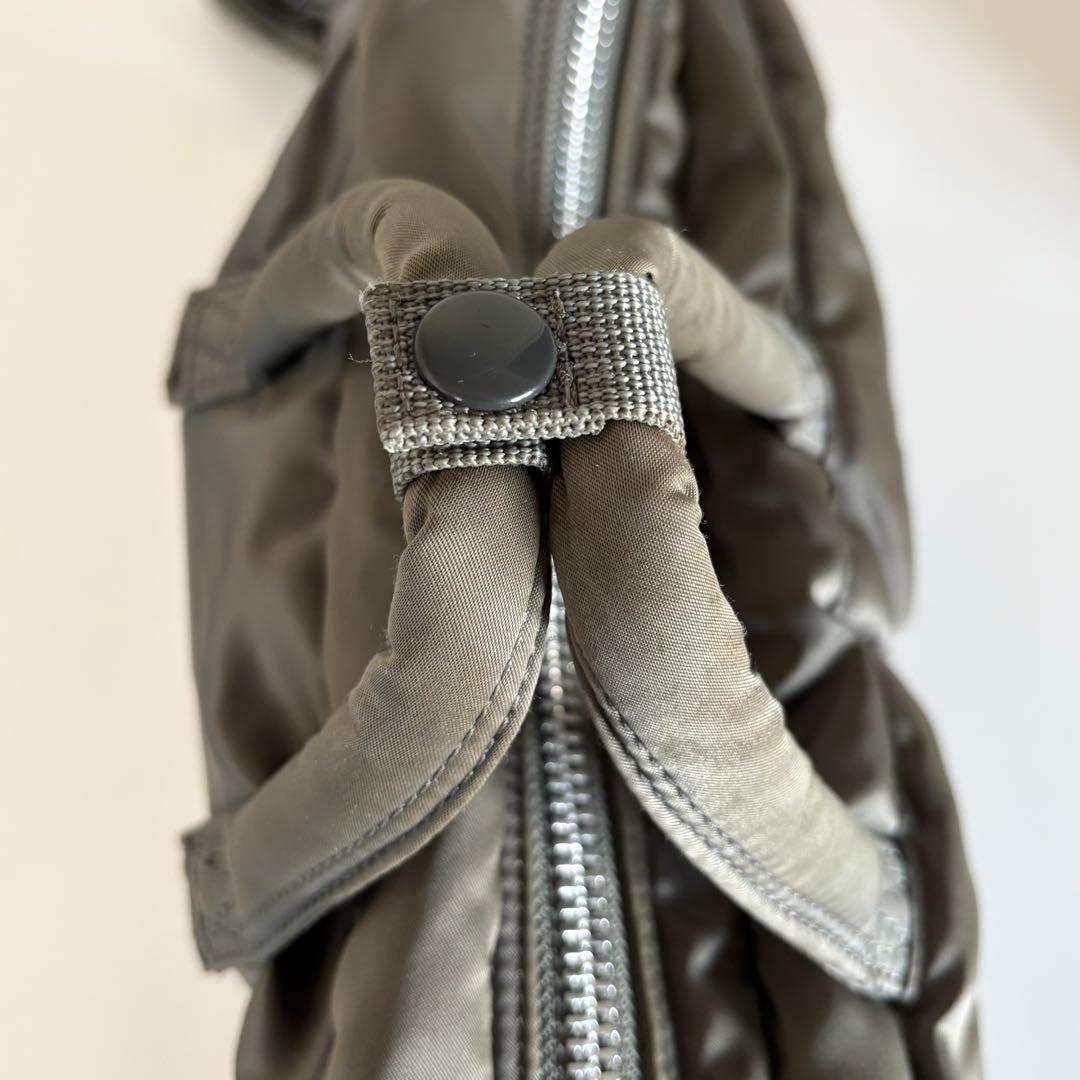 【美品】ポーター タンカー 3way ブリーフケース シルバーグレー